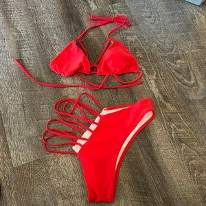 Red Sexy ZAFUL Bikini